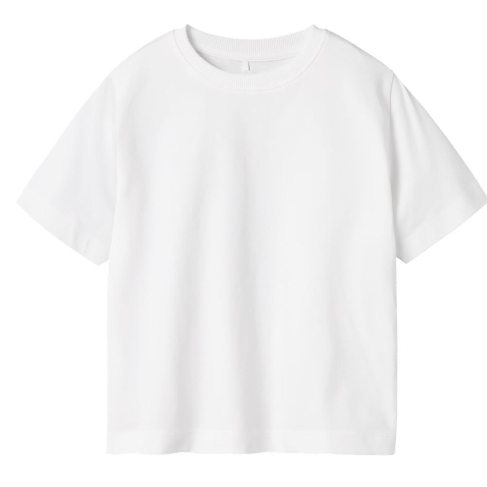 T-Shirt Blanc Fille Name it Vobbo pas cher