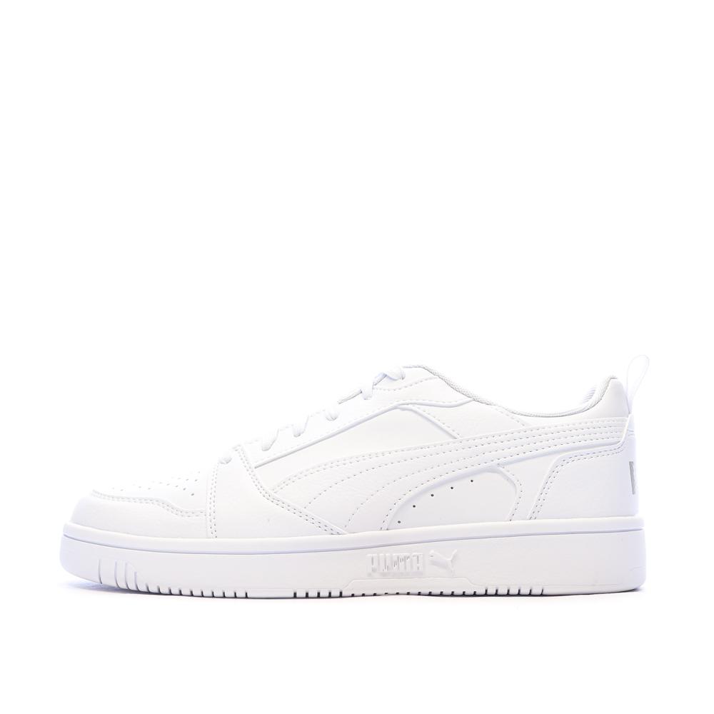 Baskets Blanches Homme Puma Rebound V6 Low34 pas cher