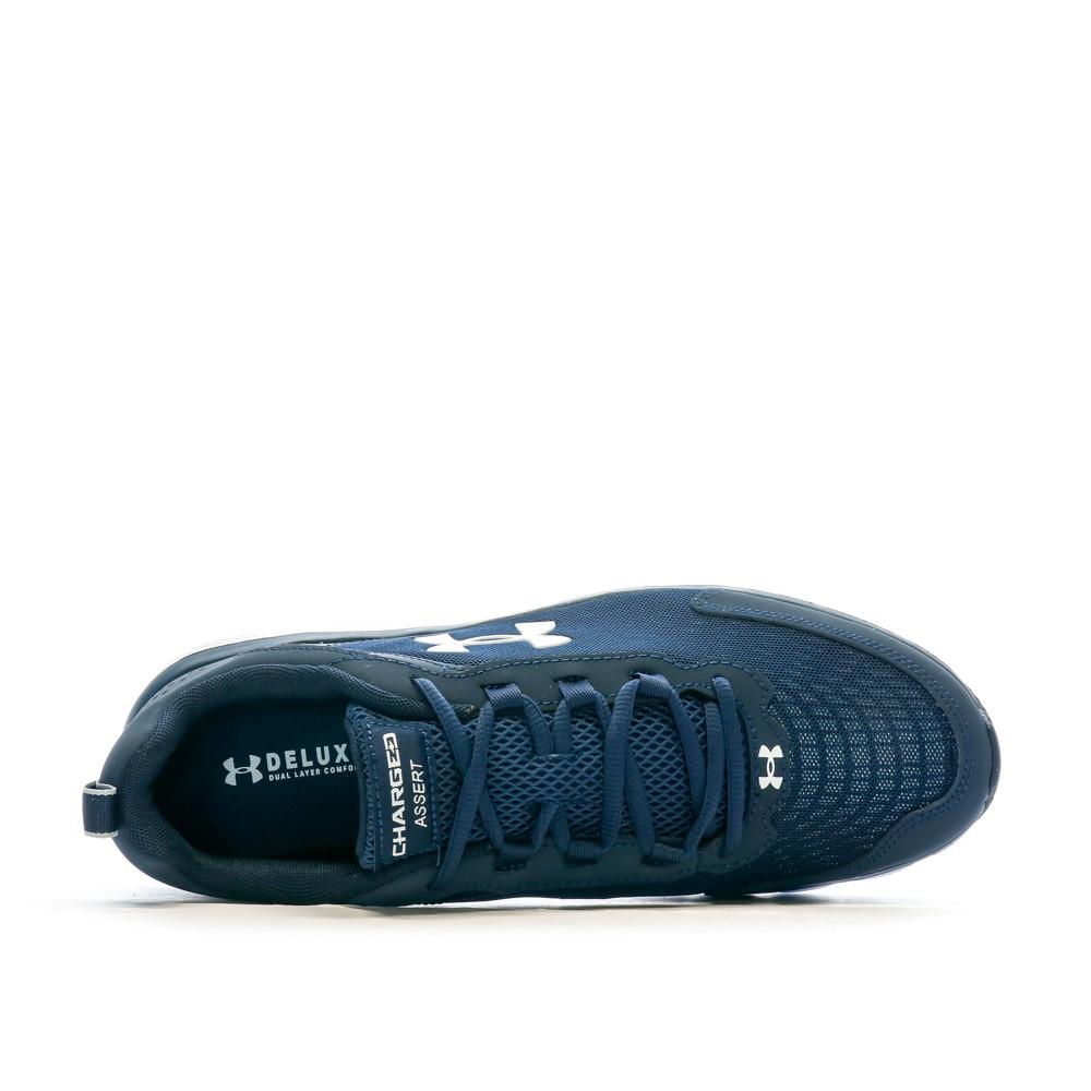 Chaussures de running Marine/Blanc Homme Under Armour Charged Assert 9 vue 4