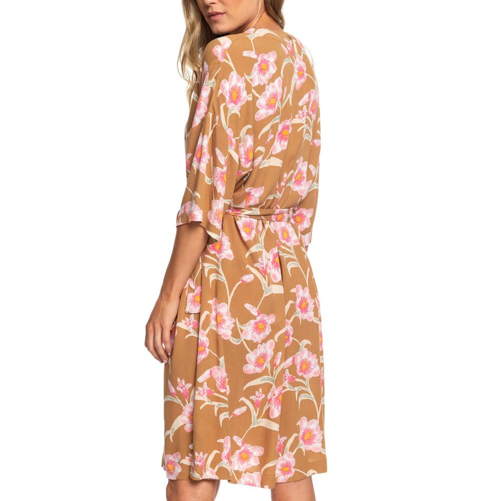 Robe kimono Marron imprimé Femme Roxy Privy Places vue 2