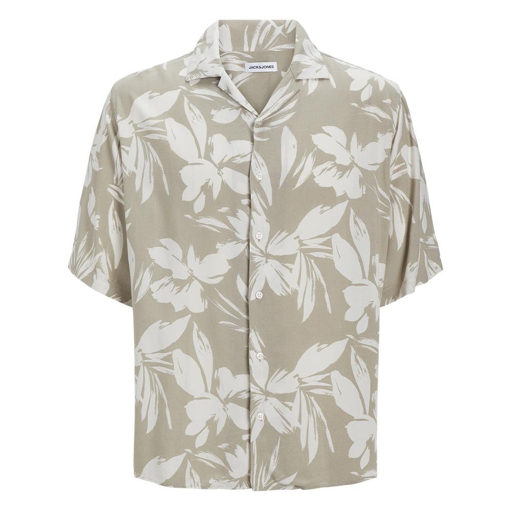 Chemisette Beige/Ecru Garçon Jack & Jones Resort Floral pas cher
