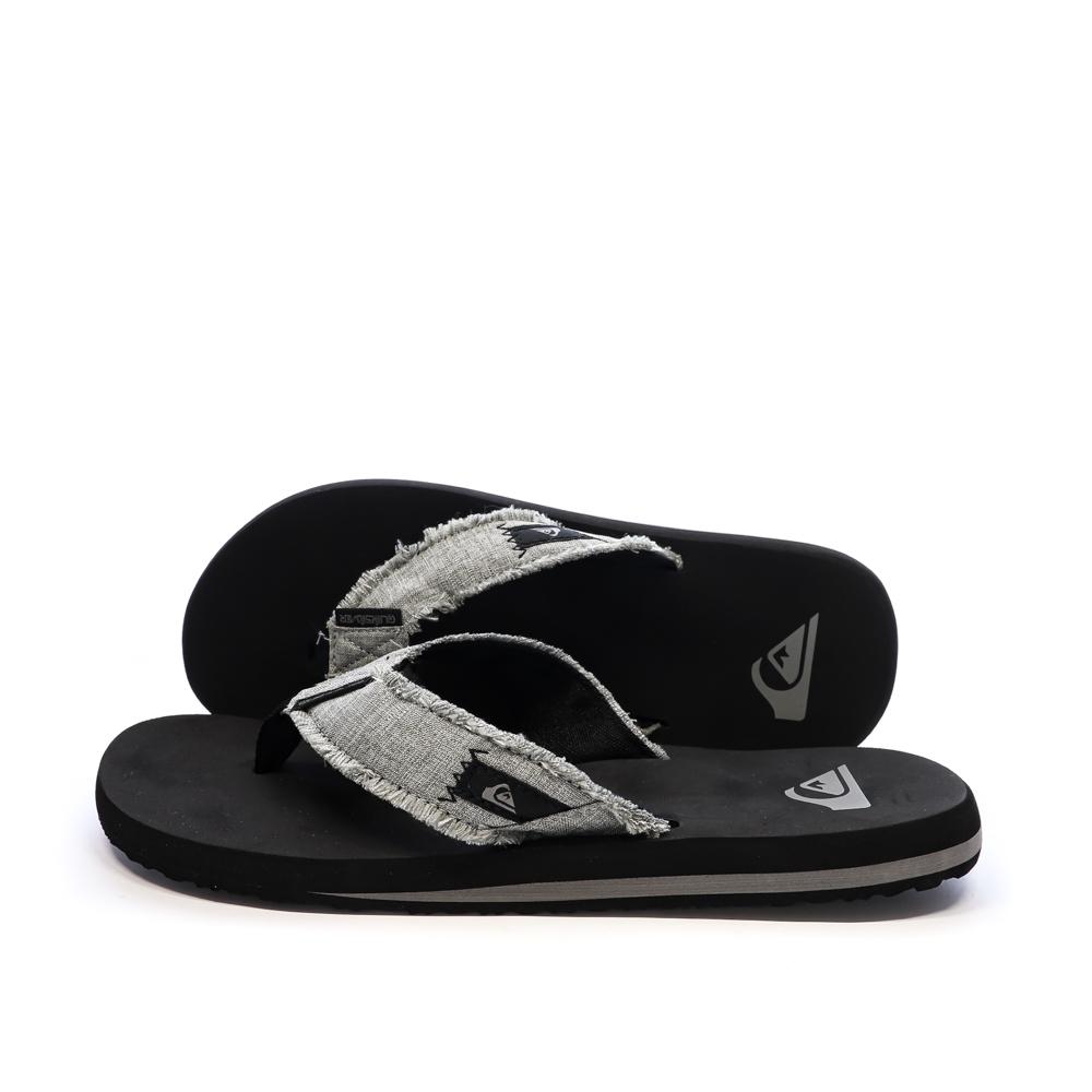Tongs Noir/Gris Quiksilver Monkey Abyss pas cher
