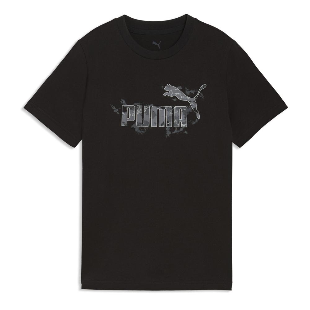 T-Shirt Noir Garçon Puma Ess Camo Tee pas cher