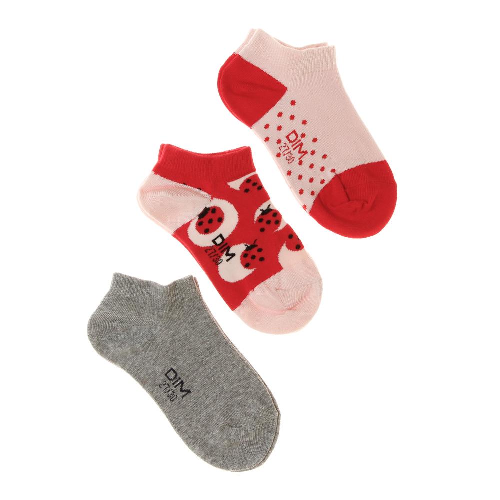 Chaussettes Rose à Motifs Fille Dim Fantaisie pas cher
