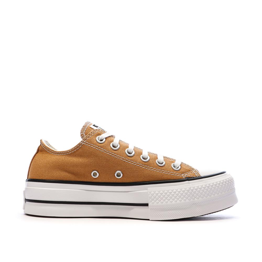 Baskets Moutarde Femme Converse Chuck Taylor All Star Lift vue 2