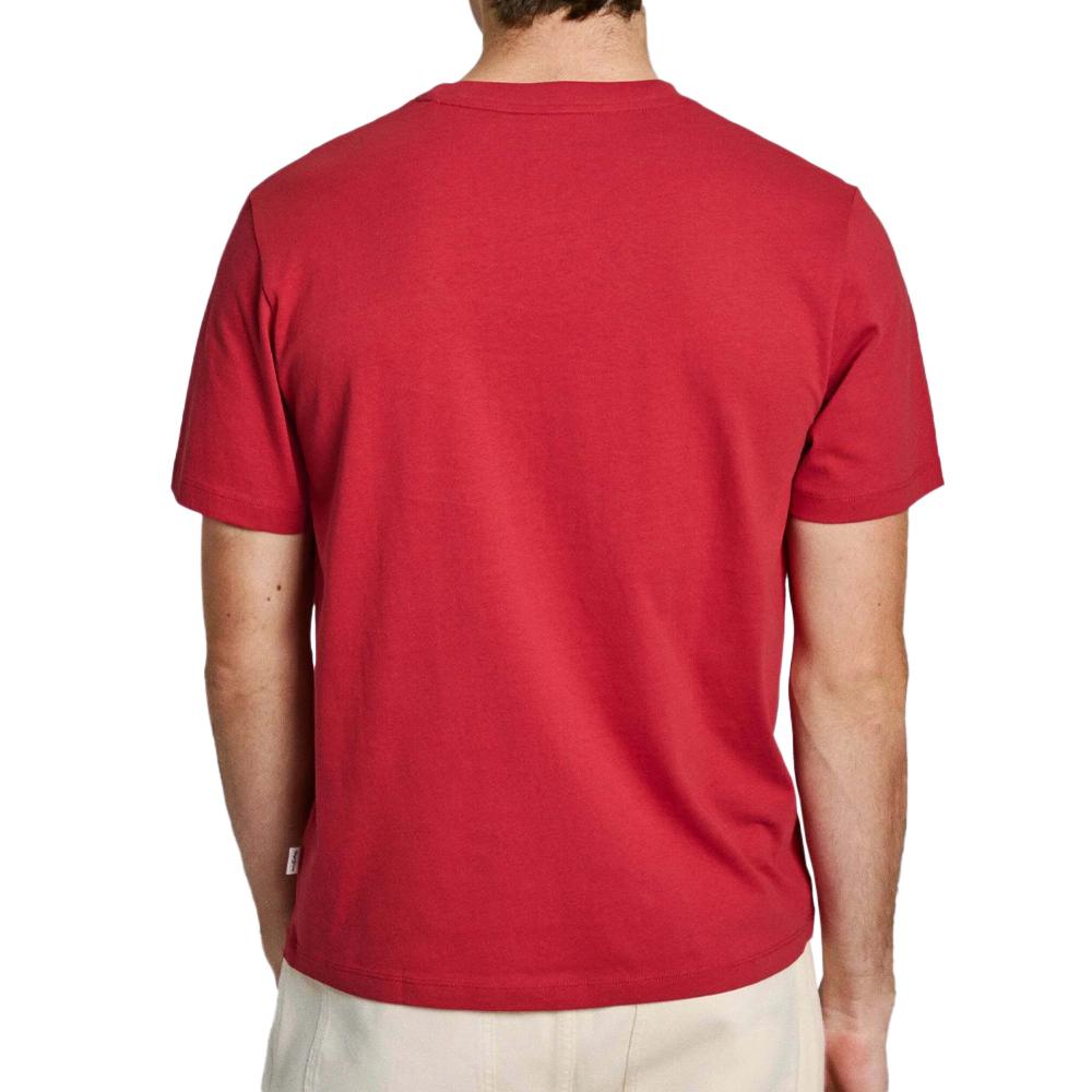 T-shirt Rouge Homme Pepe jeans Connor vue 2