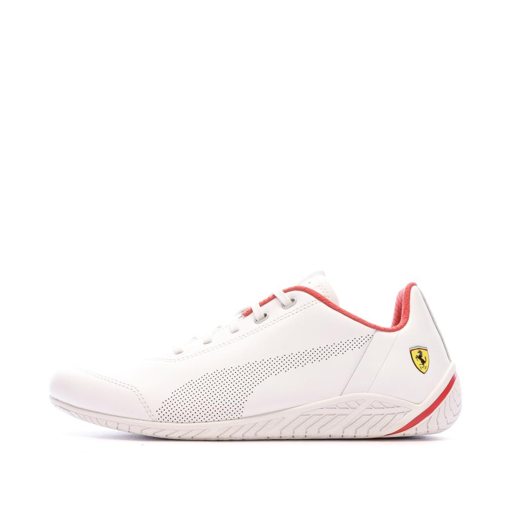 Baskets Blanches Homme Puma Ferrari 04 pas cher