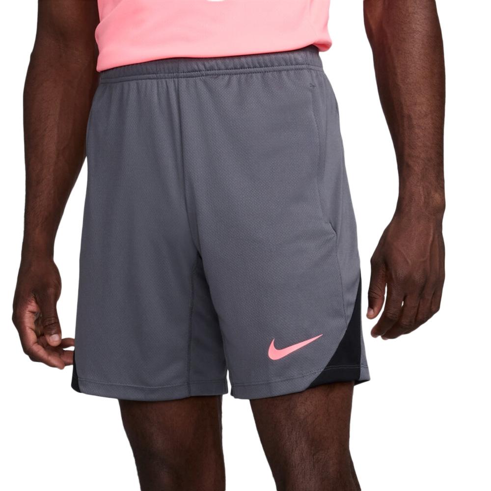 Short de foot Dri-FIT Gris/Rose Homme Nike Strike pas cher