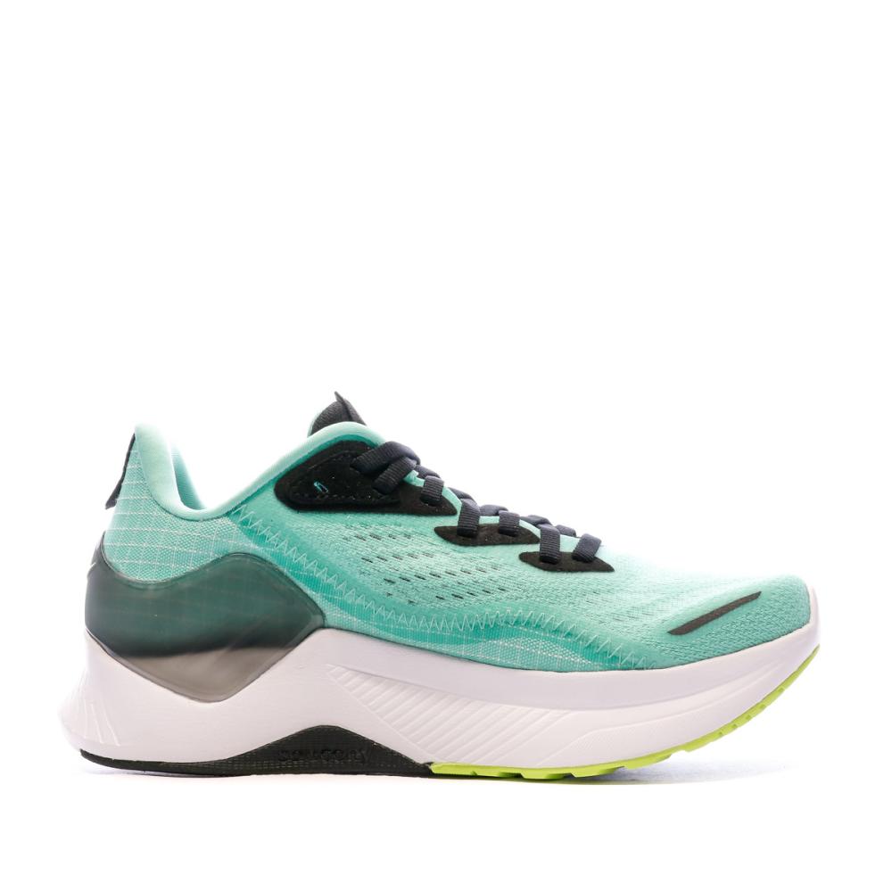 Chaussures de running Vertes Femme Saucony Endorphin Shift 2 vue 2