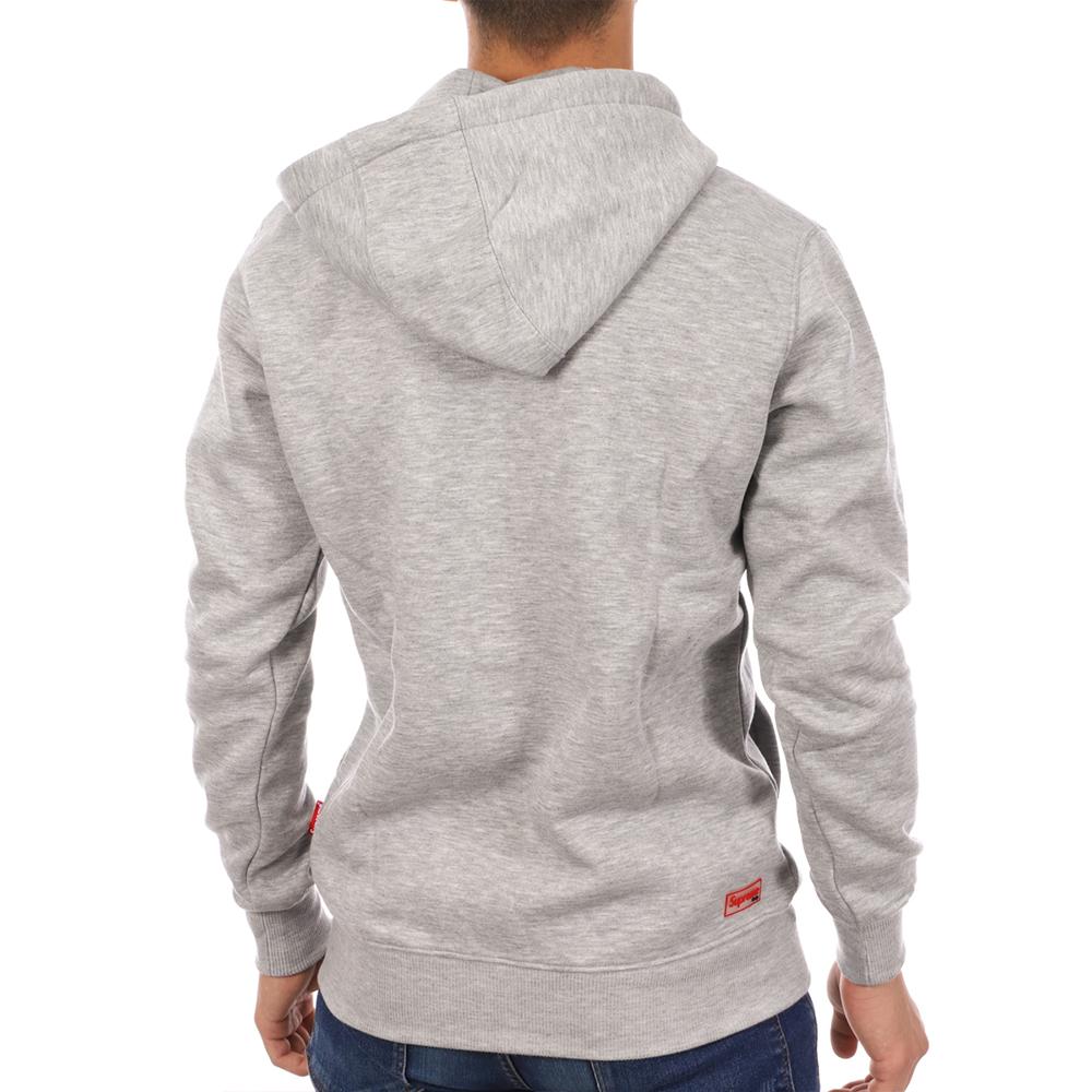 Sweat Gris Homme Supreme Grip Duane vue 2