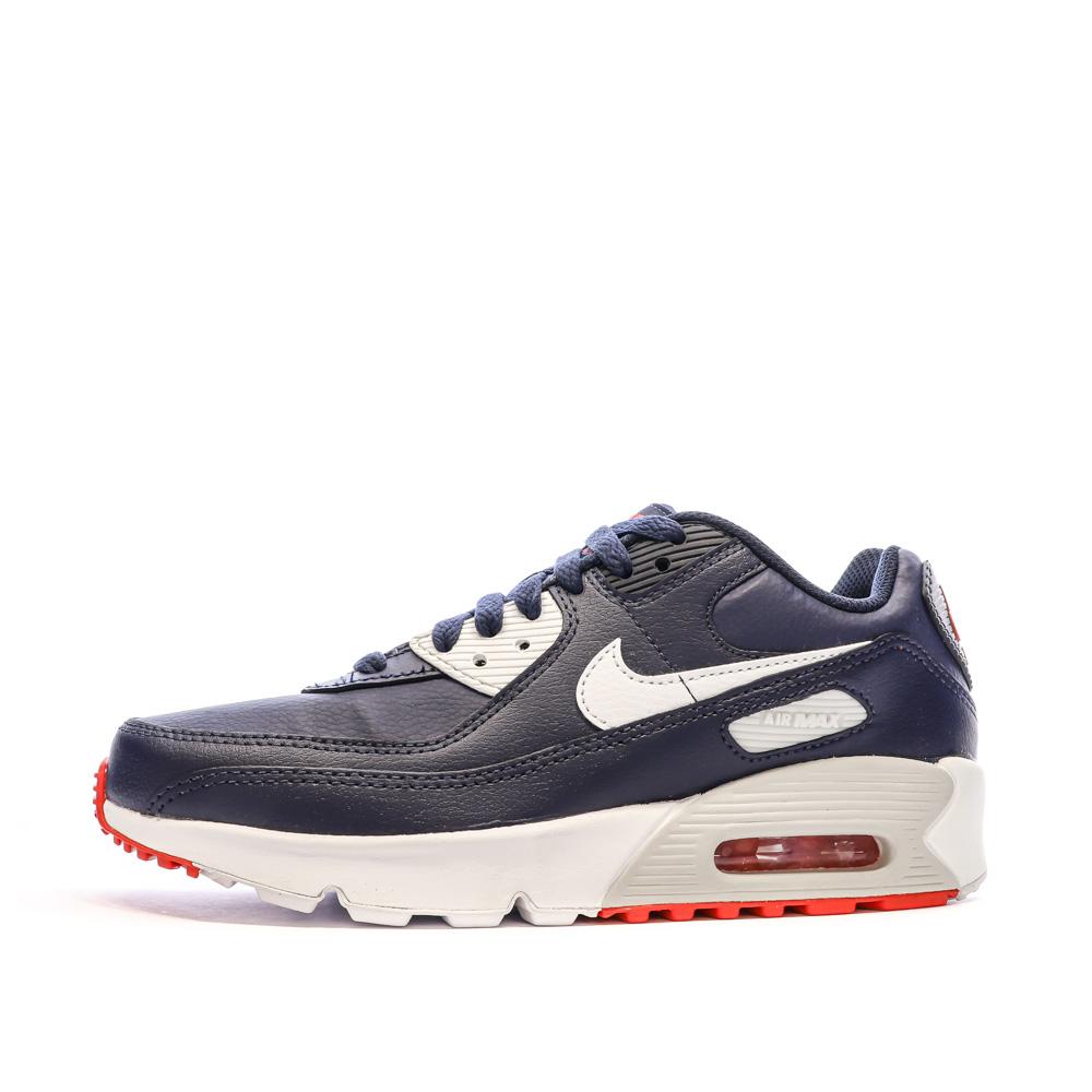 Baskets Marine Garçon Nike Air Max 90 pas cher