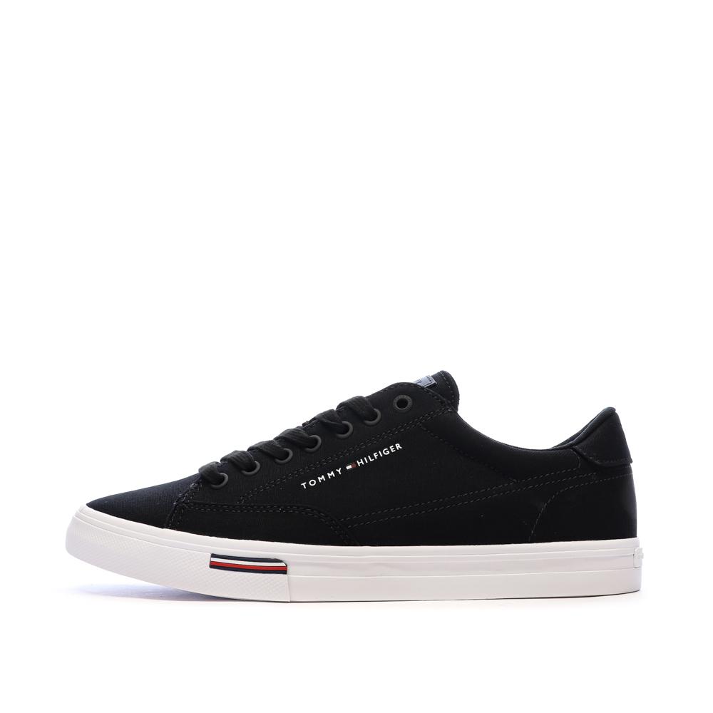 Zapatillas deportivas negras para hombre Tommy Hilfiger Vulc Core Rwb barato