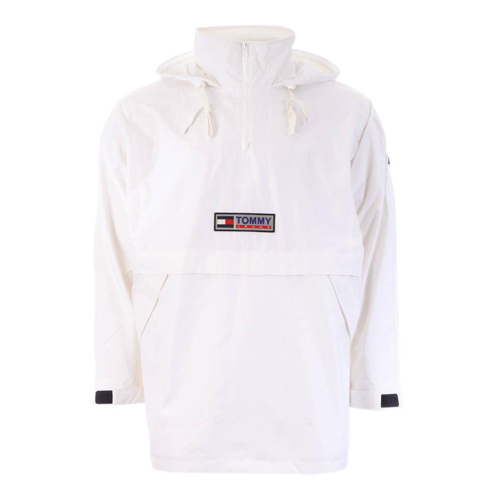 Veste Coupe-Vent Blanc Homme Tommy Hilfiger Solid Popover pas cher