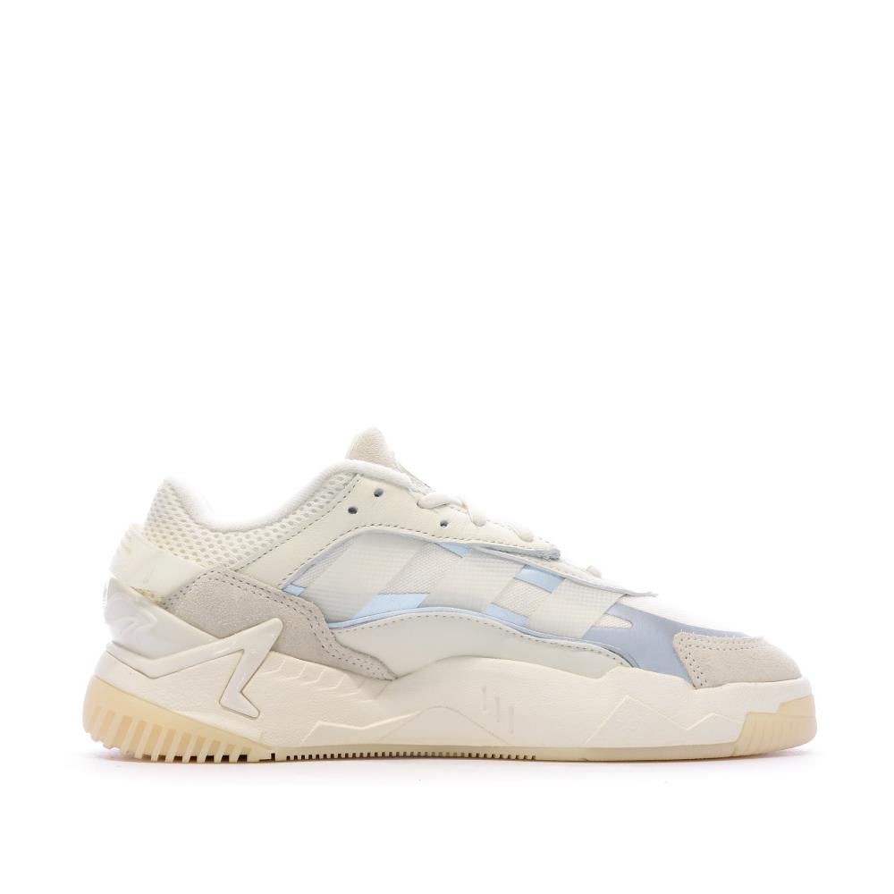 Baskets Beige Mixte Adidas Niteball vue 2