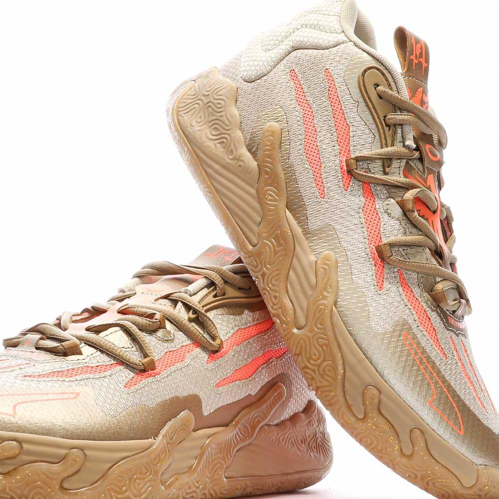 Chaussures de Basketball Dorées Homme Puma MB.03 Cny vue 7