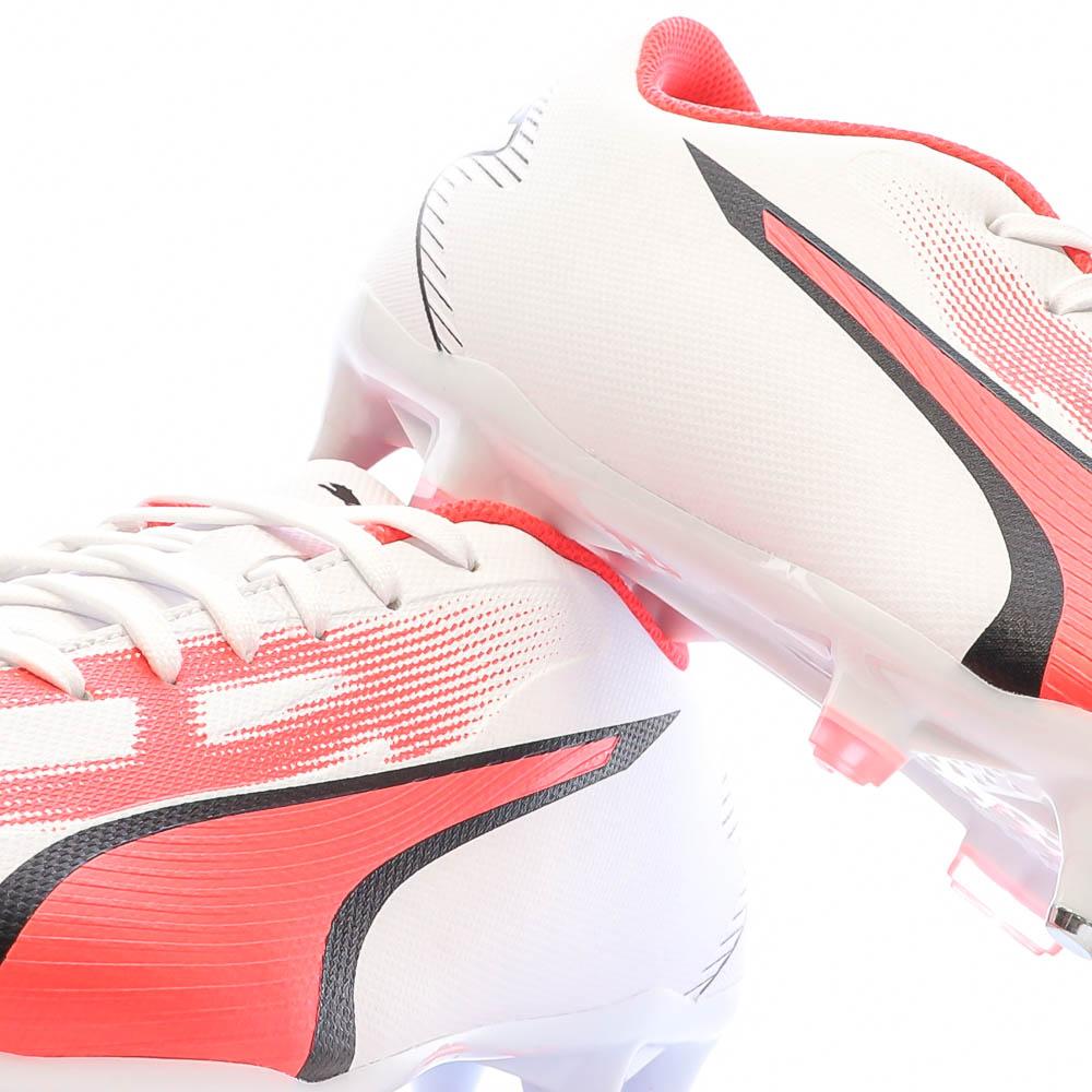 Chaussures de Foot Blanc/Rouge Homme Puma Ultra Play MxSG vue 7