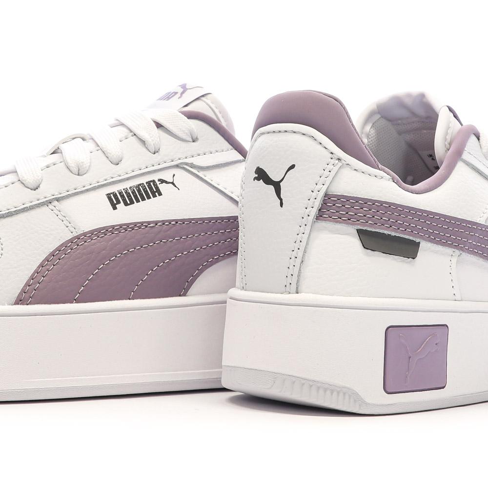 Baskets Blanc/Violet Femme Puma Carina Street vue 7