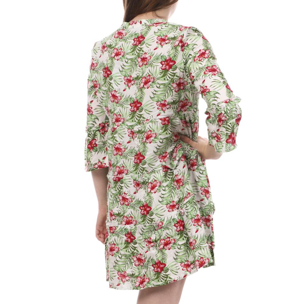 Robe Blanche/Fleurs Femme Vero Moda Easy vue 2