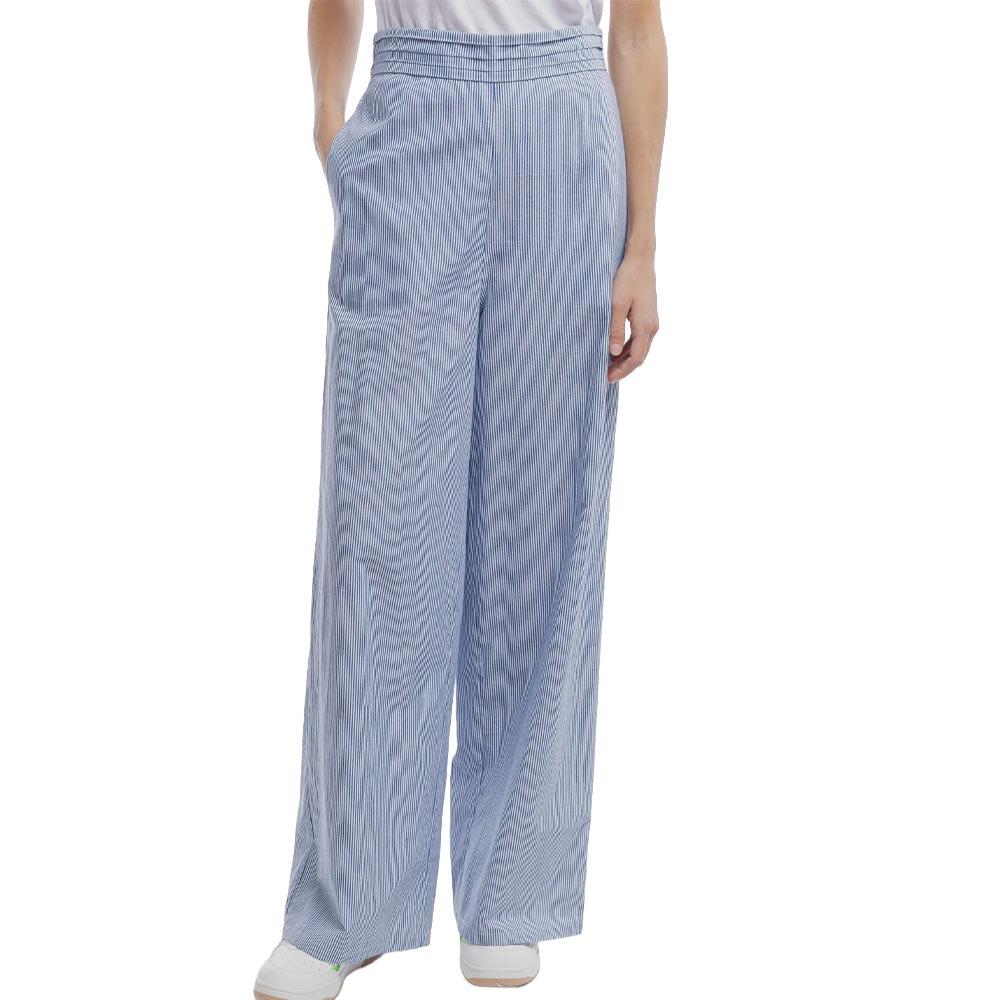 Pantalon fluide Bleu/Blanc Femme Teddy Smith Rebelle pas cher