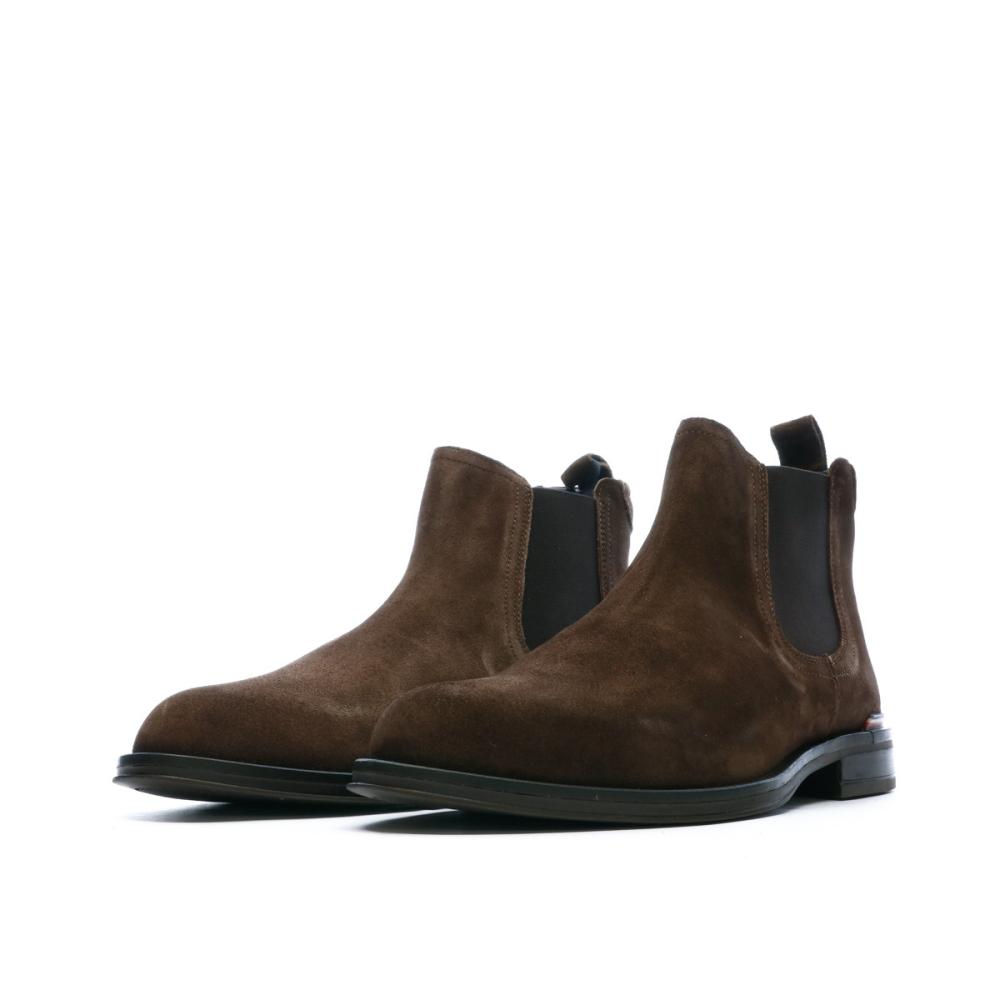 Bottines Marrons Homme Tommy Hilfiger Chelsea vue 6