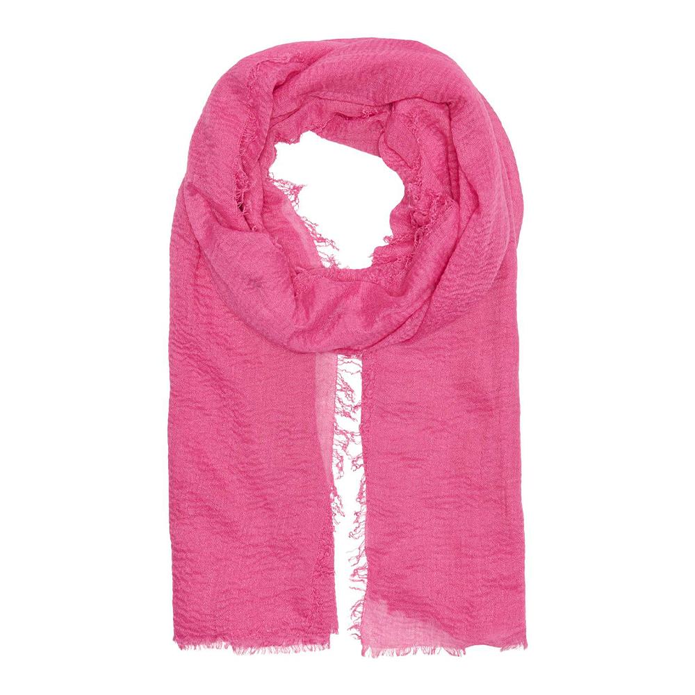 Foulard Rose Fushia Femme Only Fluffa pas cher