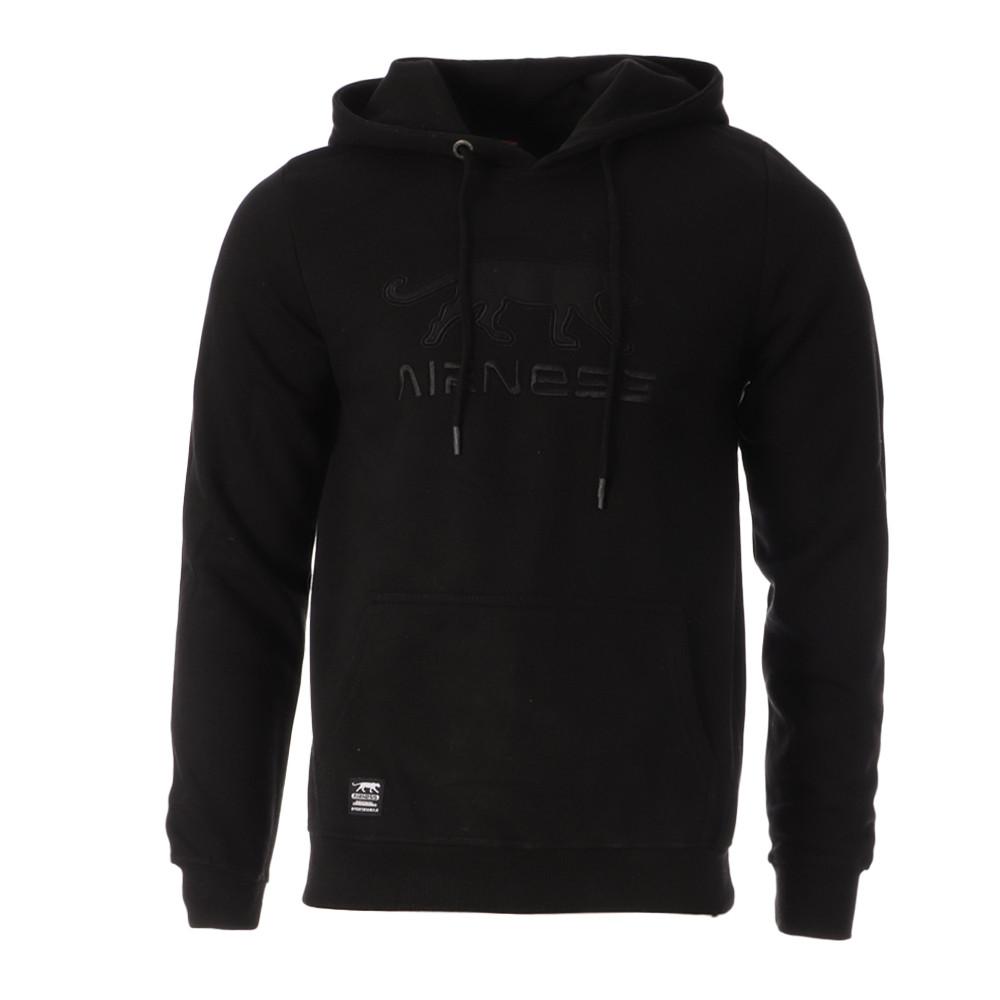 Sweat à capuche Noir Homme Airness Zephyr pas cher