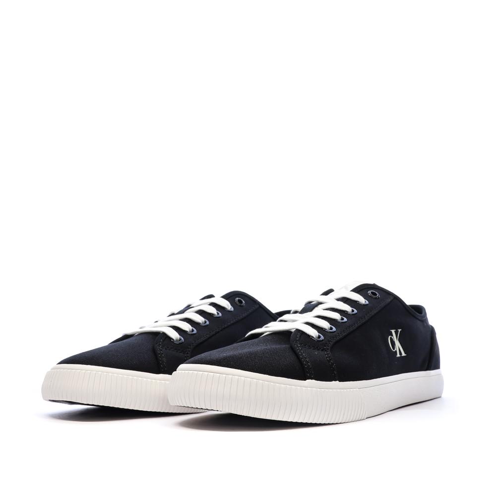 Baskets Noir/Blanc Homme Calvin Klein Jeans Ess Vulc Low vue 6