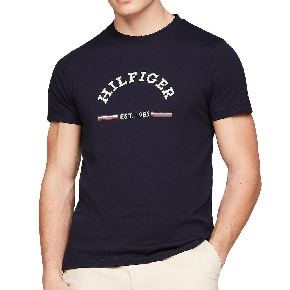 T-shirt Marine Homme Tommy Hilfiger Arch pas cher
