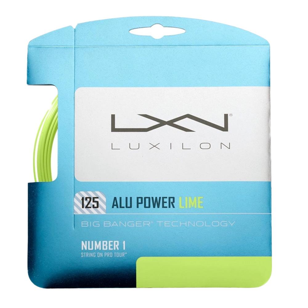 Cordage Jaune Fluo Luxilon Bb Alu Power 1,25mm/12m pas cher