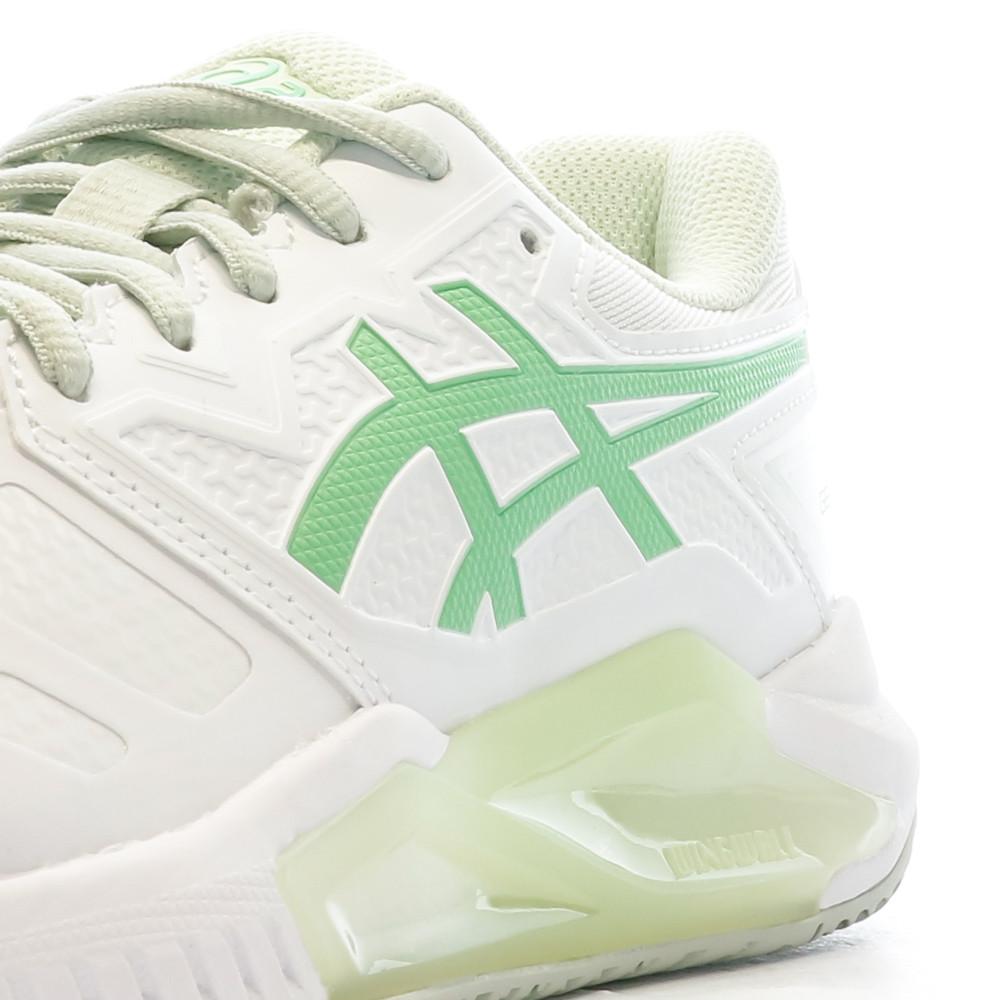 Chaussures de Padel Blanche/Verte Femme Asics Gel Challenger vue 7