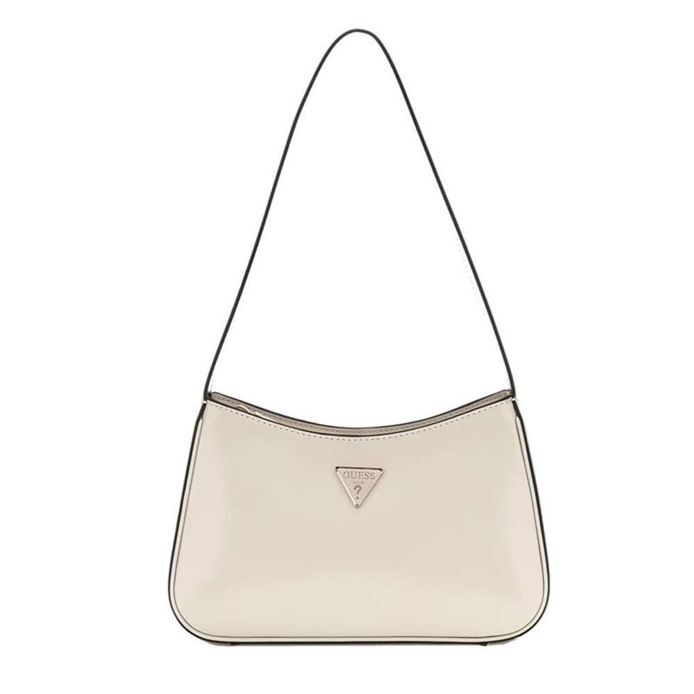 Sac à Main Ecru Femme Guess Arnela Top Zip Shoul pas cher