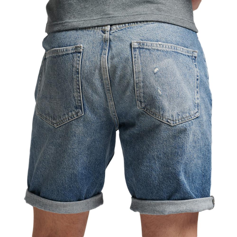 Short en jeans Bleu Homme Superdry Vintage vue 2