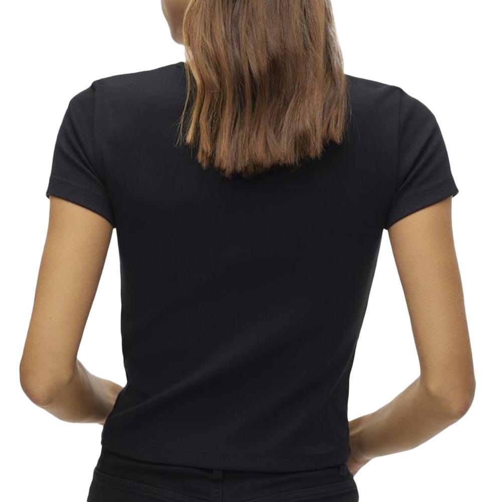 T-shirt Noir Femme Vero Moda Chloe vue 2