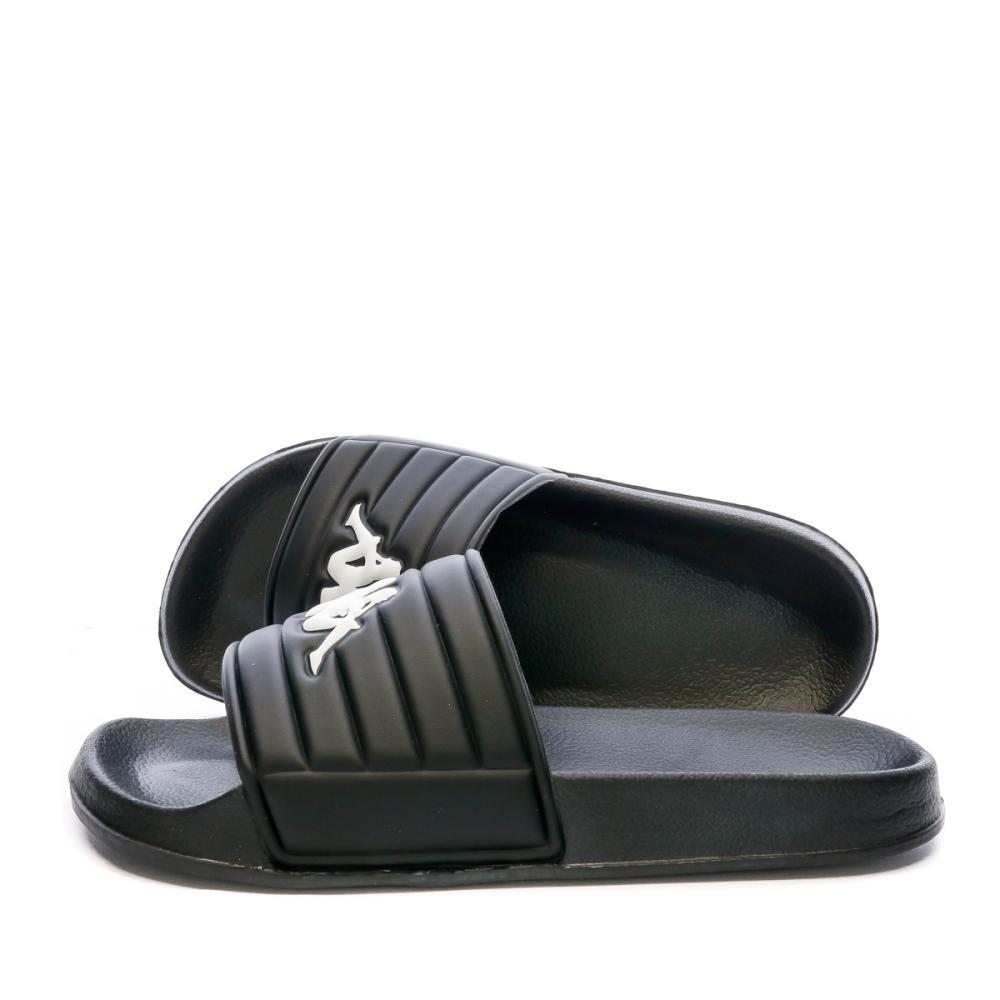 Claquettes Noir Garçon Kappa Nolesit pas cher