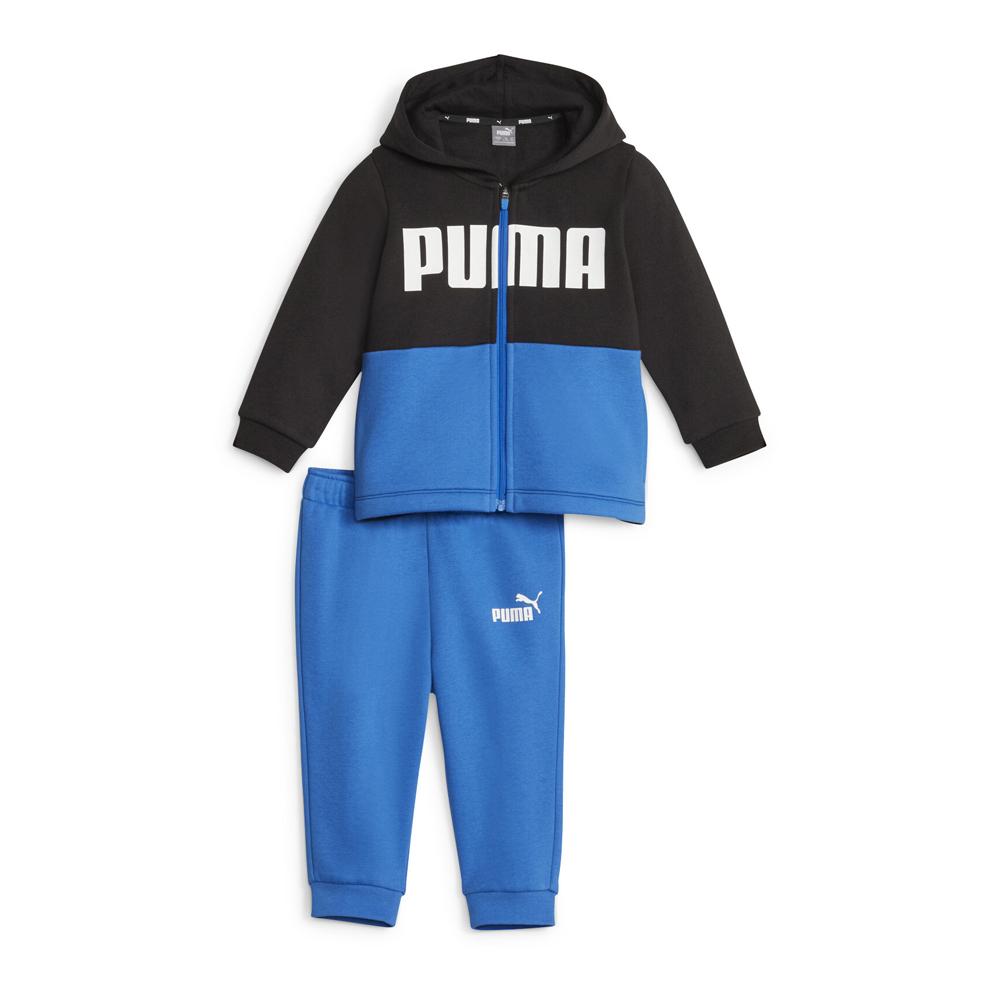 Survêtement Noir/Bleu Bébé/Garçon Puma Minicats Colorblock pas cher