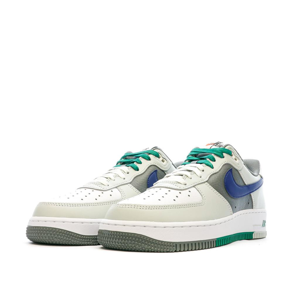 Baskets Blanc/Vert/Marine Homme Nike Air Force 1 vue 6