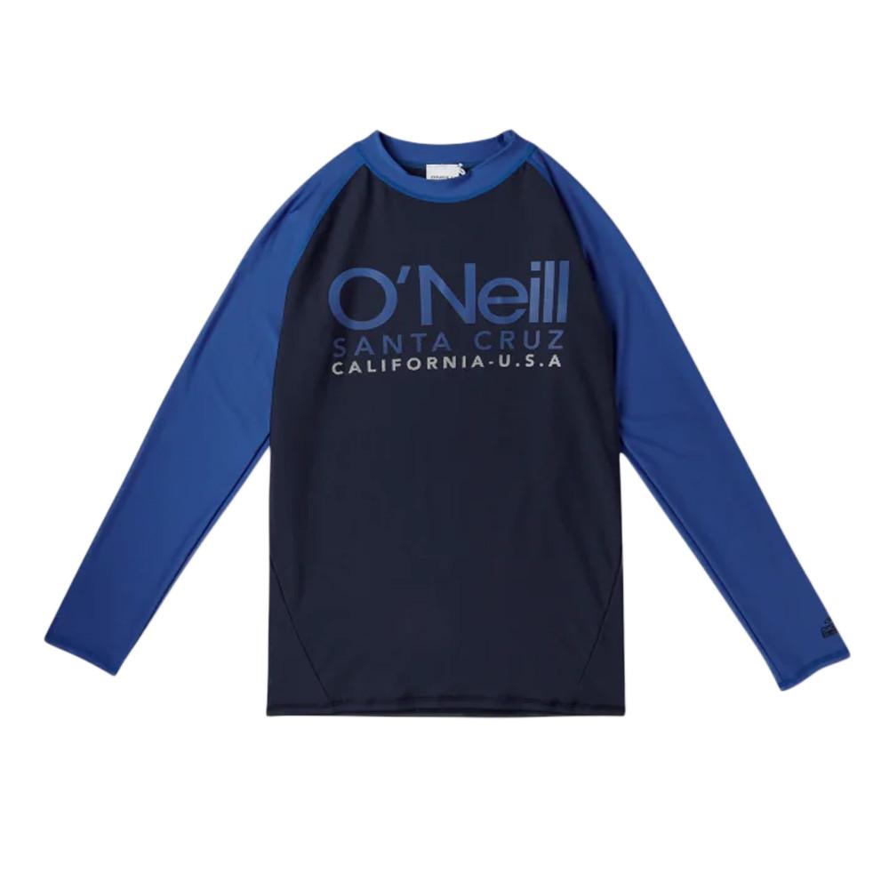 Lycra Manches Longues Noir/Bleu fluo Garçon O'Neill Cali pas cher