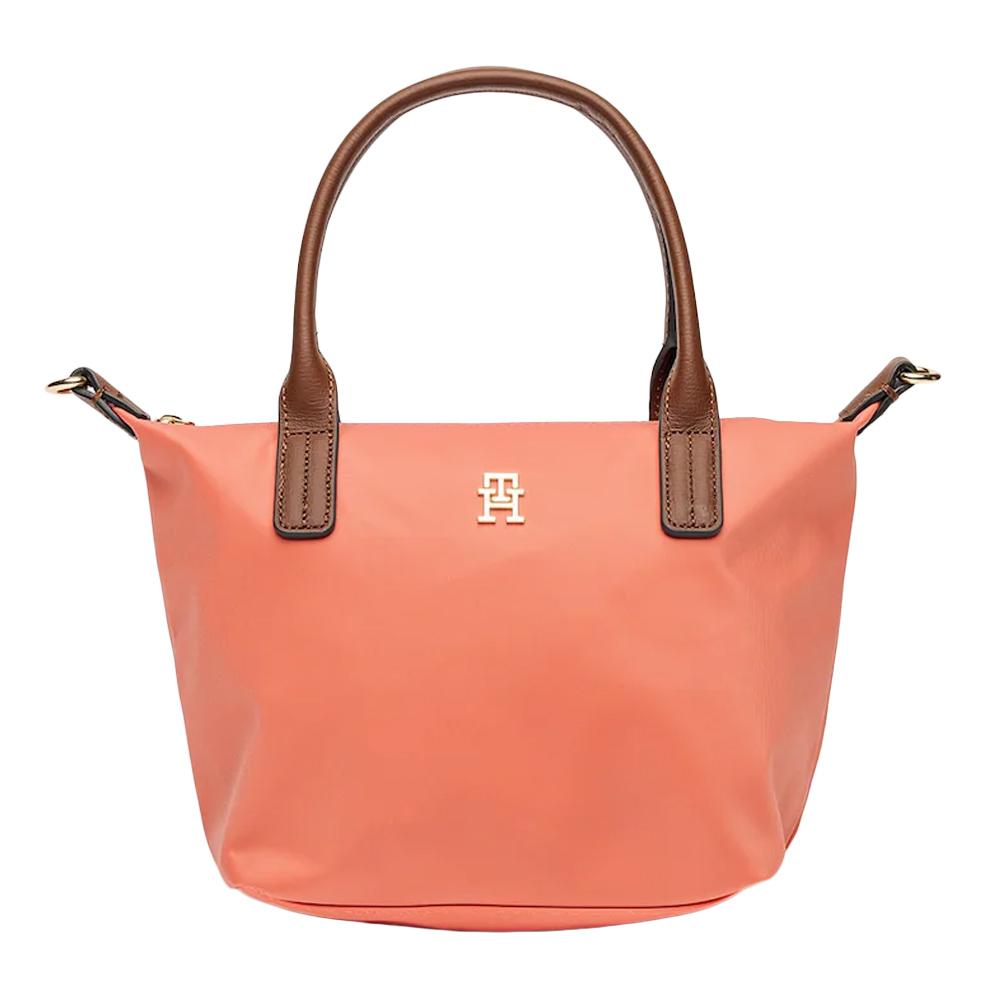 Sac à main Rose/Camel Femme Tommy Hilfiger Popette pas cher