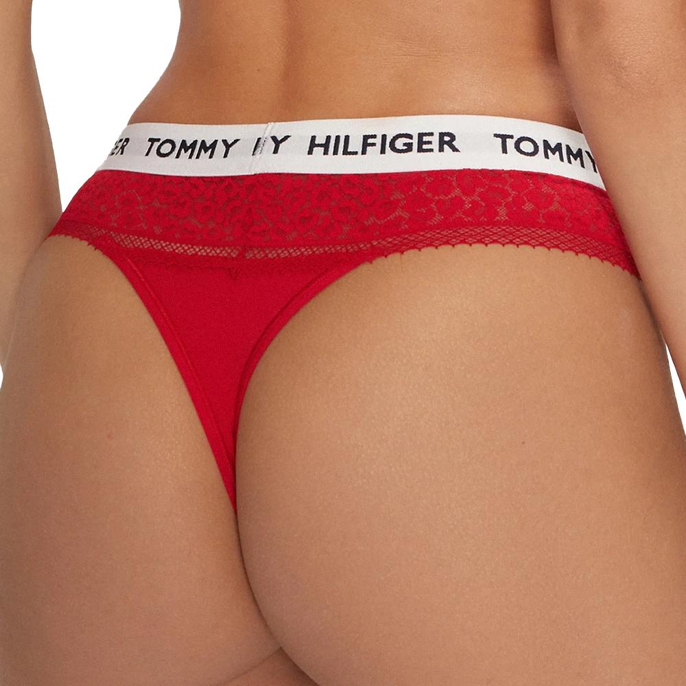 String Rouge Femme Tommy Hilfiger ThongUW vue 2