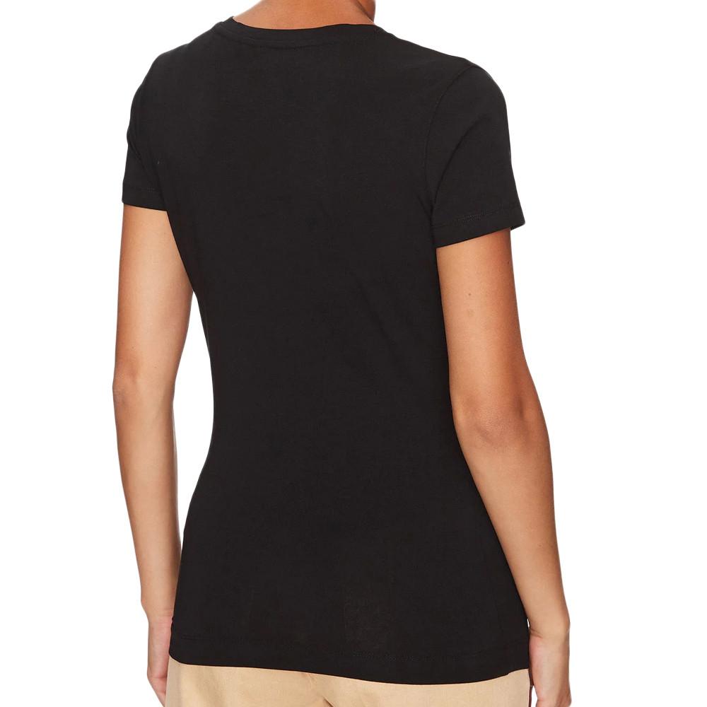 T-shirt Noir Femme Guess Mini Heart vue 2