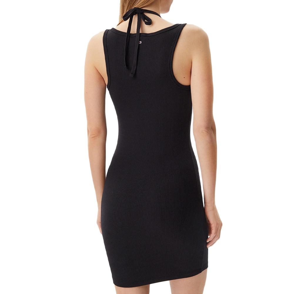 Robe Noire Femme Tommy Hilfiger Detail vue 2