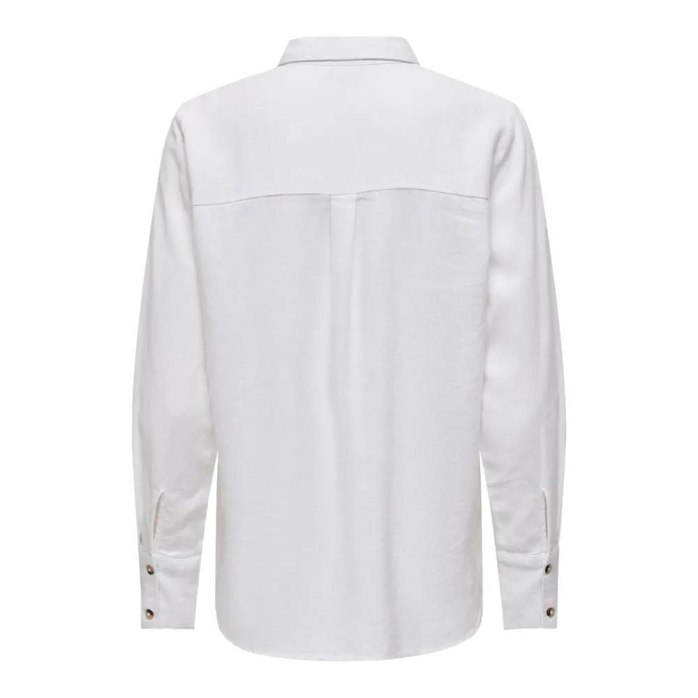 Chemise Blanc Femme JDY Linen vue 2