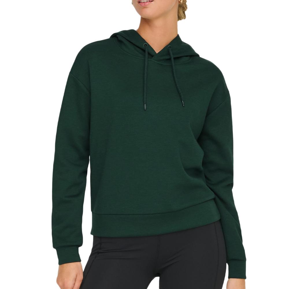 Sweat Capuche Vert Foncé Femme Only Play Plounge pas cher
