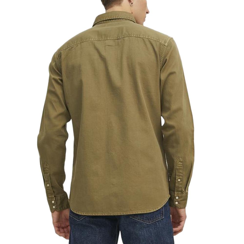 Chemise Kaki Homme Jack & Jones Heridan vue 2