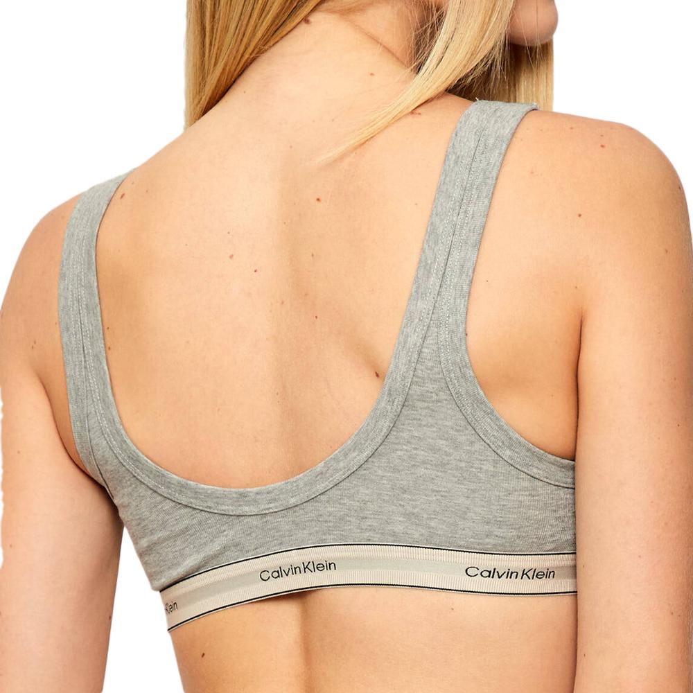 Brassière Grise Femme Calvin Klein Jeans Unlined vue 2