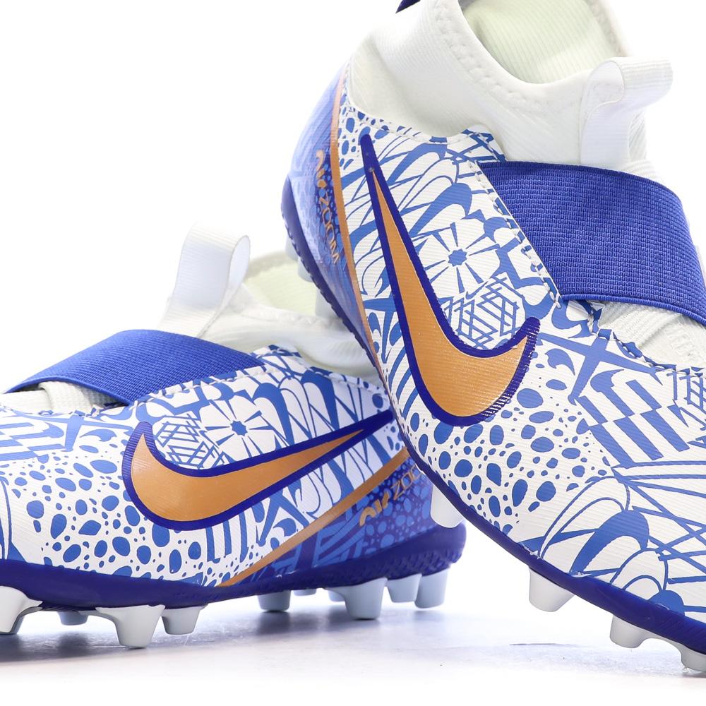 Chaussures de Football Bleues Nike Jr Zoom Superfly 9 Acad MDS AG vue 7