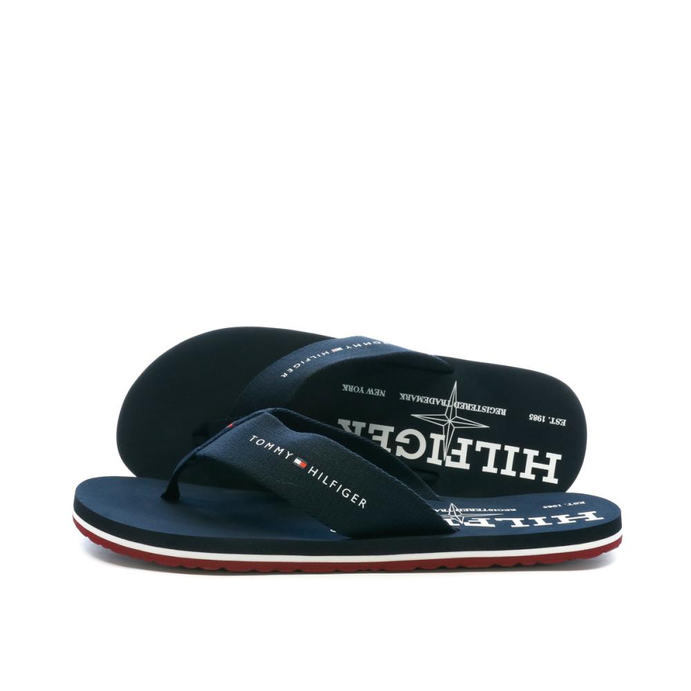Tongs Marine Homme Tommy Hilfiger Trademark pas cher