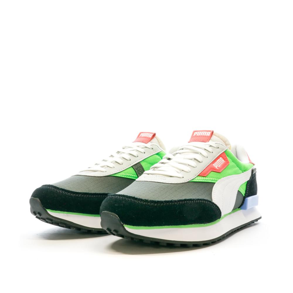 Baskets Blanches/Vertes Homme Puma Future Rider Play On vue 6