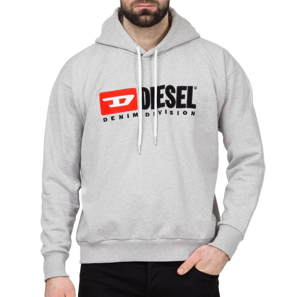 Sweat à capuche Gris Homme Diesel Male pas cher