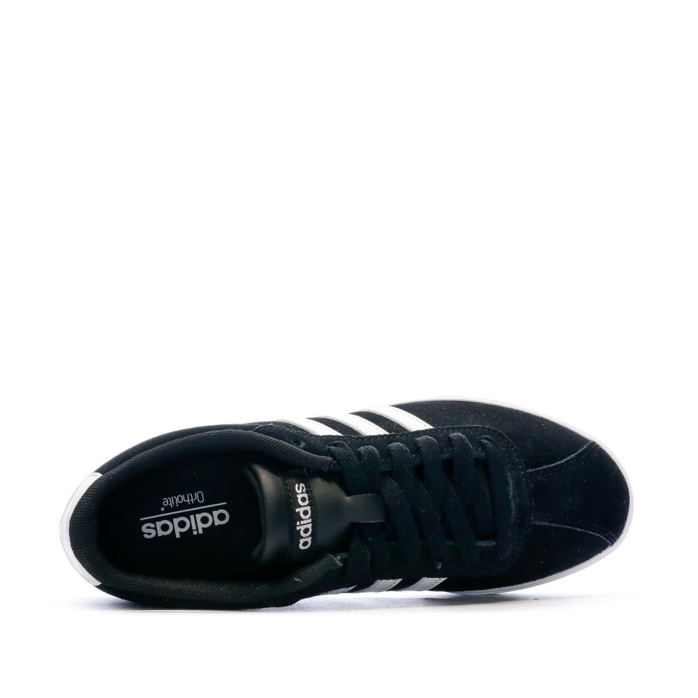 Baskets Noir Mixte Adidas Courtset vue 4